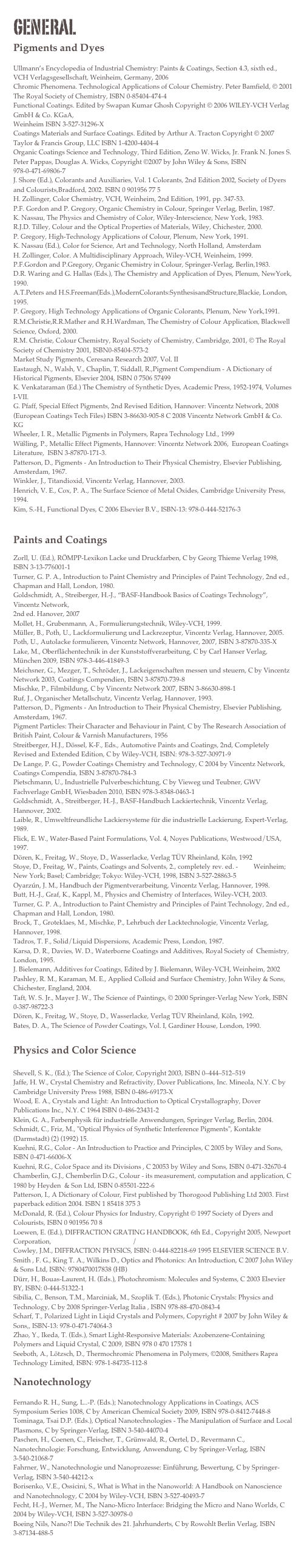 Passion for Pigments